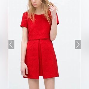 Zara jacquard dress.